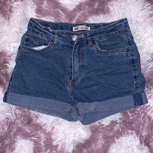 High Rise Shorty Shorts